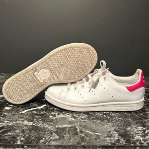 Adidas Originals Stan Smith Women's 4 Sneakers Trainers Leather White Pink